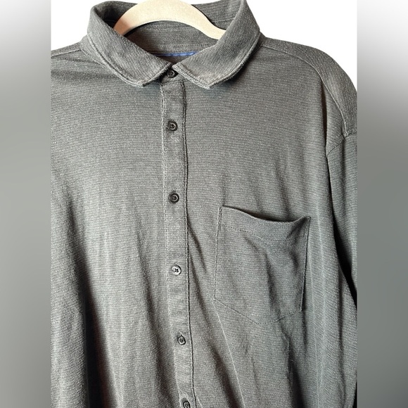 APT.9 Premier Flex Button-Down Shirt Men’s XL Gray Long Sleeve - Picture 2 of 6